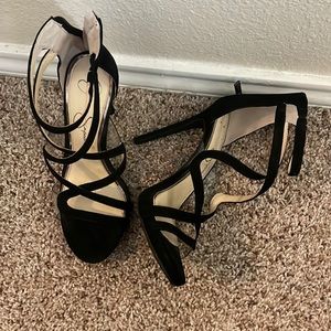 Jessica Simpson Black 6.5 Strappy heels